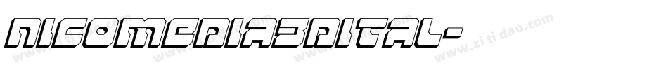 nicomedia3dital字体转换