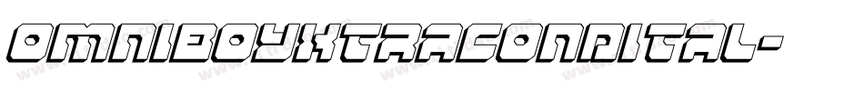 omniboyxtracondital字体转换