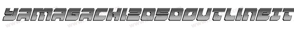 Yamagachi2050OutlineItalic-rMP8字体转换