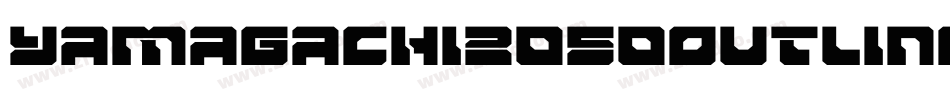 Yamagachi2050OutlineItalic-rMP8字体转换