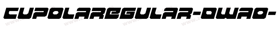 Cupolaregular-0Wao字体转换