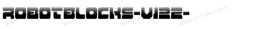 RobotBlocks-V12Z字体转换