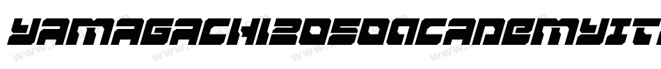 Yamagachi2050AcademyItalic-VXR6字体转换