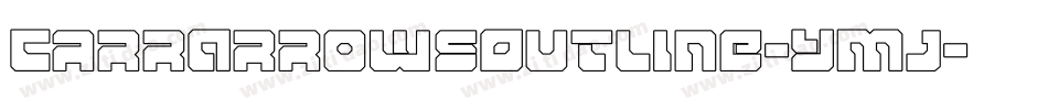 CarrArrowsOutline-YMj字体转换