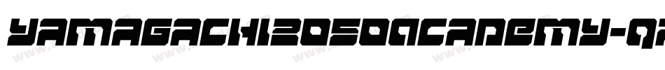Yamagachi2050Academy-qrnl字体转换