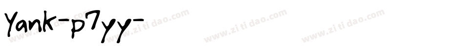 Yank-p7yy字体转换