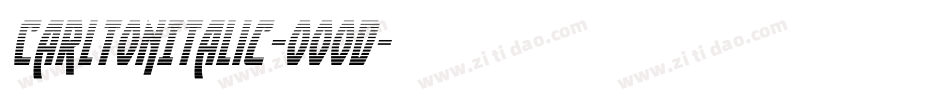 CarltonItalic-oOod字体转换