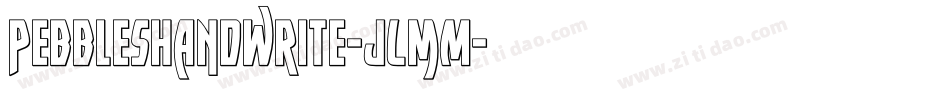 PebblesHandwrite-jLmM字体转换