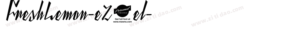 FreshLemon-eZ1el字体转换
