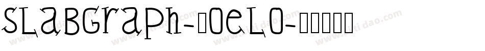 Slabgraph-2OElo字体转换