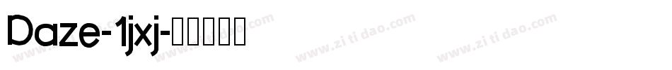 Daze-1jxj字体转换