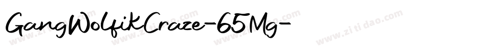 GangWolfikCraze-65Mg字体转换