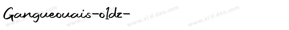 Gangueouais-o1dz字体转换