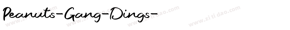 Peanuts-Gang-Dings字体转换