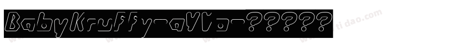 BabyKruffy-aYVo字体转换