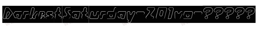 DarkestSaturday-2O1vo字体转换