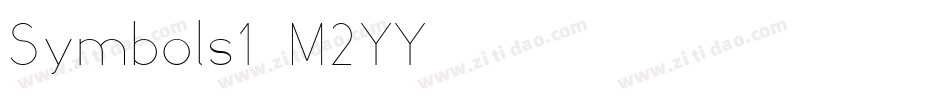 Symbols1-M2YY字体转换