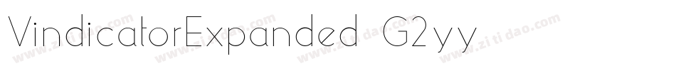 VindicatorExpanded-G2yy字体转换