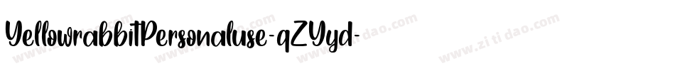YellowrabbitPersonaluse-qZYyd字体转换