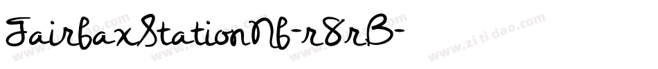 FairfaxStationNf-r8rB字体转换