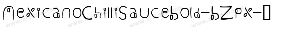MexicanoChilliSauceBold-BZpx字体转换