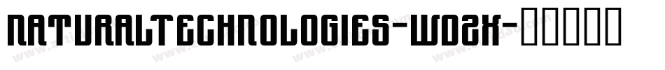 NaturalTechnologies-wdZx字体转换