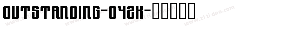 Outstanding-04zX字体转换