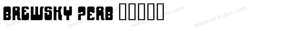 Brewsky-7ErB字体转换