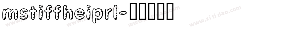 mstiffheiprl字体转换
