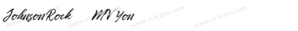 JohnsonRock-MVYon字体转换
