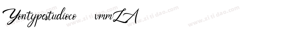 Yontypestudioco-vmmLA字体转换