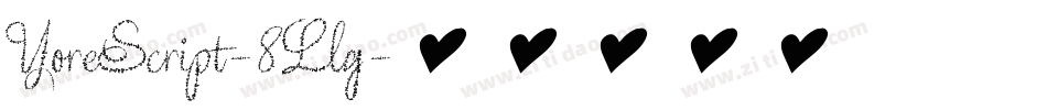 YoreScript-8Llg字体转换