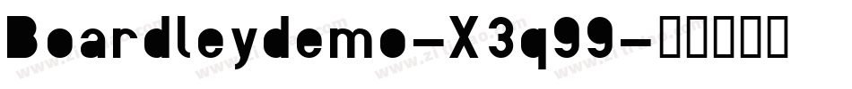 Boardleydemo-X3q99字体转换