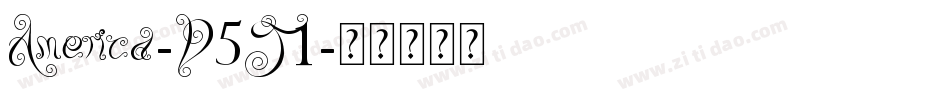 America-D5J1字体转换