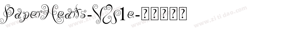 PaperHearts-VW1e字体转换 PaperHearts-VW1e字体转换