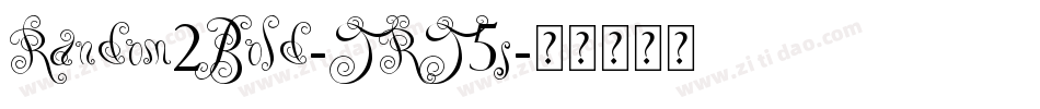 Random2Bold-JRJ5j字体转换