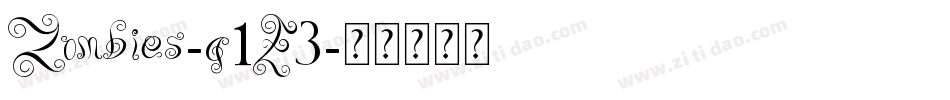 Zombies-g1E3字体转换