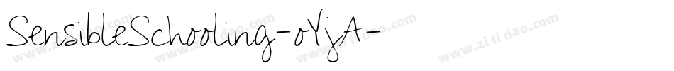 SensibleSchooling-oYjA字体转换
