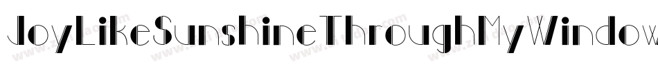 JoyLikeSunshineThroughMyWindowpane-4WrB字体转换