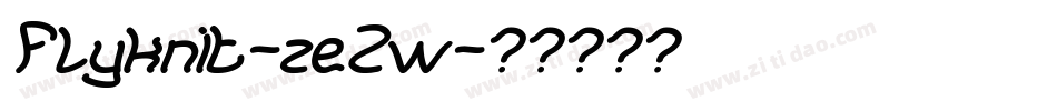 Flyknit-zeZw字体转换