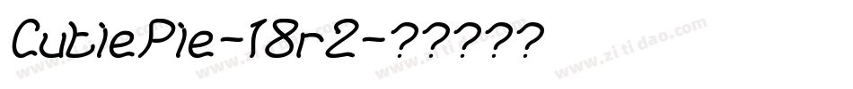 CutiePie-18r2字体转换