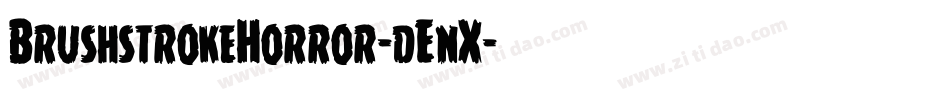 BrushstrokeHorror-dEnX字体转换