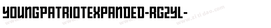YoungPatriotExpanded-rg2yL字体转换