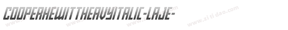 CooperhewittHeavyitalic-laJe字体转换