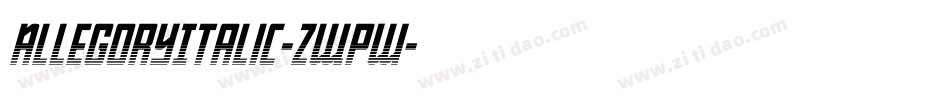 AllegoryItalic-zWpw字体转换