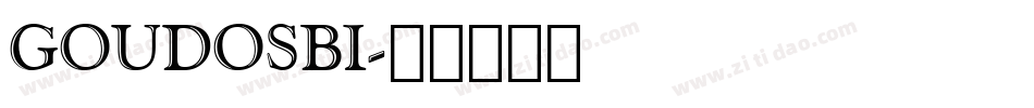 GOUDOSBI字体转换