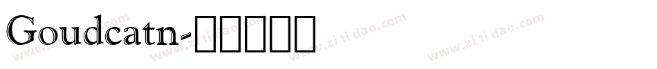 Goudcatn字体转换