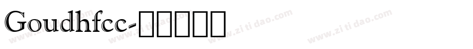 Goudhfcc字体转换