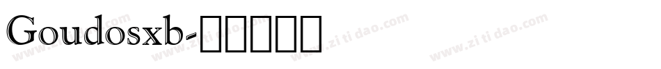 Goudosxb字体转换