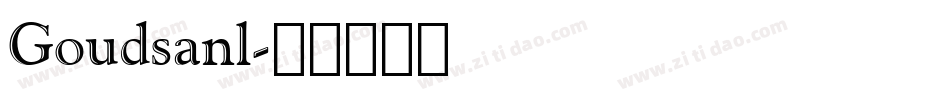 Goudsanl字体转换